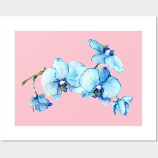 Blue Orchid Wall Art by Goosi